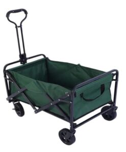 Multifunctional Outdoor Camping Cartwheel With Detachable Table Board - Green