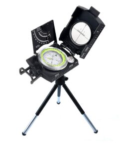 Multifunctional Sighting Compass with Tripod & Bubble Level for Hiking