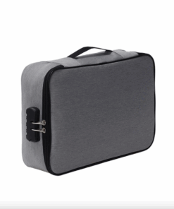 Multifunctional Travel and Document Organiser with Combination Lock - Grey
