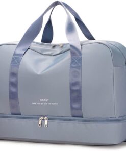 Multifunctional Travel Gyml Tote Bag - Misty Blue