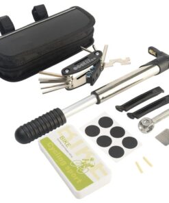 Multifunctional Universal Bike Repair Tool Kit, Mini Pump with Bag