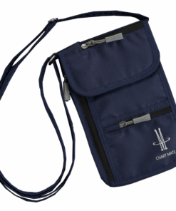 Multipurpose Passport Zipper Holder - Navy Blue