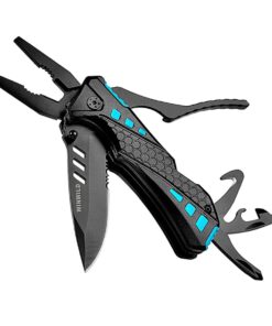 Multitool Pocket Knife with Pliers Screwdrivers Bottle Opener Safety Lock