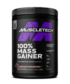 MuscleTech 100% Mass Gainer Chocolate Fudge Brownie - 5.15lbs (2.33kg)