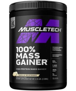 MuscleTech 100% Mass Gainer Vanilla Milkshake - 5.15lbs (2.5kg)