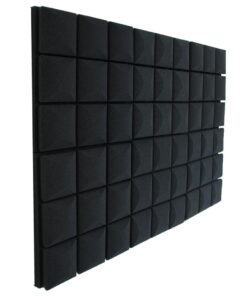 Mushroom Acoustic Foam Sound Panels - 30cmX30cm - 6pack - Black