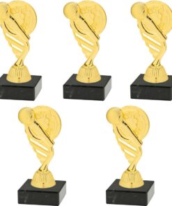 Music/Singing Figurine Trophy with Marble Base - Kit of 5 - Gold