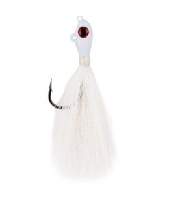 Mustad White Big Eye Bucktail Jig - 2 Oz