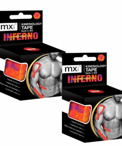 MX Kinesiology Tape - 5cm x 5m - 2 Boxes - INFERNO