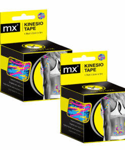 MX Kinesiology Tape - 5cm x 5m - 2 Boxes - MULTI-COLOUR