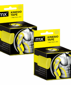 MX Kinesiology Tape - 5cm x 5m - 2 Boxes - YELLOW