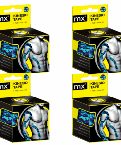 MX Kinesiology Tape - 5cm x 5m - 4 Boxes - CAMO BLUE