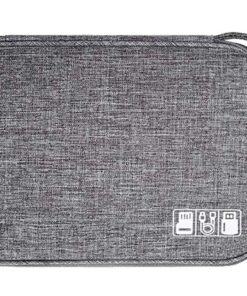 MXM Digital Travel Cable Charger Accessory Bag - Grey