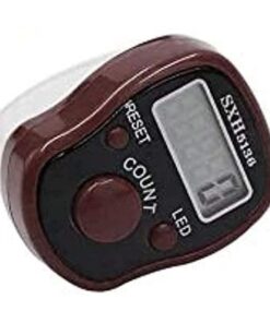 MXM Tasbih Finger Counter With Big Digit LED Light Screen - Brown