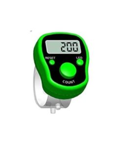 MXM Tasbih Finger Counter With Big Digit LED Light Screen - Green