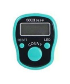 MXM Tasbih Finger Counter With Big Digit LED Light Screen - Light Blue
