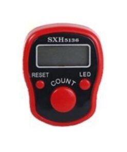 MXM Tasbih Finger Counter With Big Digit LED Light Screen - Red