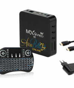 MXQ Pro Android TV Box + Wireless Keyboard - 3 Color Backlight
