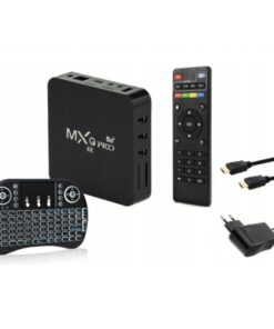 MXQ Pro TV Box Android 11 + Wireless Keyboard - 3 Color Backlight