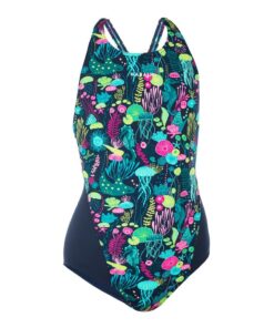 Nabaiji Girls' One-Piece Swimsuit Kamiye Print