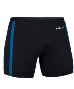 Nabaiji Men's Swimming Boxers - Yoko - Black/Grey/Blue - S