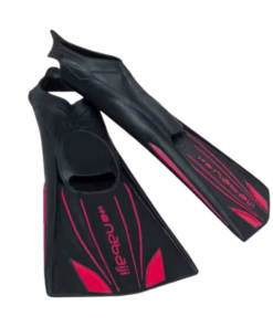 Nabaiji Topfins 900 Rigid Long Swimming Fins - Black Red - EU 38.5