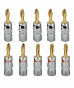 Nakamichi Speaker Connector Banana Straight Gold Plated pack of 10