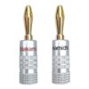 Nakamichi Speaker Connector Banana Straight Gold Plated Pair, Henrac Tech