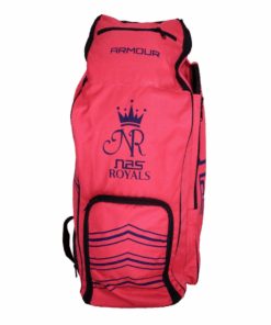 NAS Armour Cricket Kit Bag for Adults, Boys, Girls, Unisex with Wheels - Pink