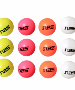 NAS Cricket Balls Pack of 12 Heavy Plastic Balls for Kids, Adults, Youth