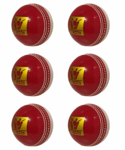 NAS Incredible Ball Cricket Ball with Seam for Indoor & Outdoor Practice - 6-Pack