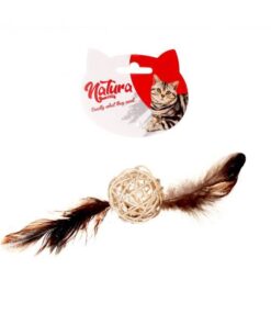 Natura Hairy Bamboo Ball Cat Toy