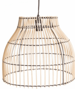 Natural Bamboo Hanging Lamp - 36x36x30cm