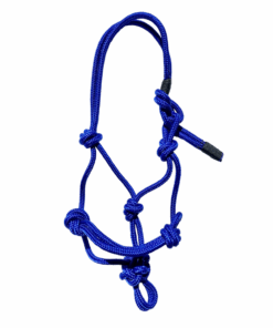 Natural Horsemanship Rope Halter / Headcollar - Size COB - Made in SA - Blueberry