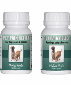 Natural Pet Pain Relief MSM Capsules - 60 x 1000mg (2 Pack)
