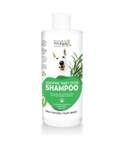 Natural pet shampoo itchy relief soothing herbal formula