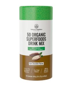 Natures Nutrition Super Greens & Reds with Protein - Raw Chocolate