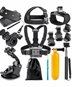 Necessary 12 in1 Action Camera Accessories Kit - Black