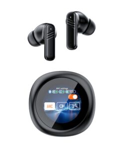 Neema LX-30 Wireless Earbuds LED Display Smart Touch Screen - Black