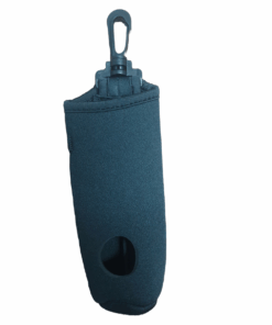 Neoprene Golf Ball and Tee Carry Bag Pouch - Black