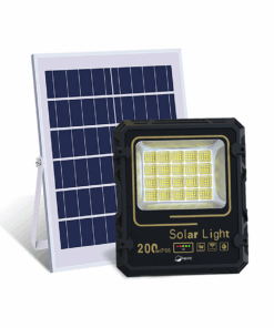 NEPZ Solar Floodlight 200W with Charge Indicator, Solar Panel and Remote
