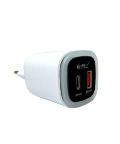 NESTY - PD-45W Fast Charger Adapter with Dual Ports - USB & Type C