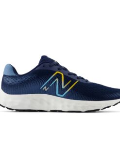 New Balance Men's 520 V8 Road Running Shoes - Blue/White/Yellow - UK 8.5