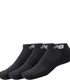 New Balance Unisex Performance No Show Cushioned Socks - 3-Pack - Black - S