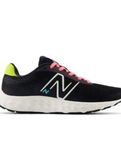 New Balance Women's 520v8 Road Running Shoes - Black/Pink/Yellow - UK 6