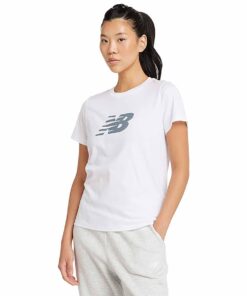New Balance Women's Core Logo Tee - White - S