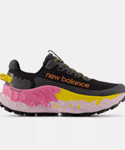 New Balance Women's Fresh Foam X More Trail v3 Trail Running Shoes - Black/Ginger Lemon/Real Pink - UK 5