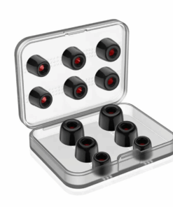 New Bee - Memory Foam Eartips with Case - S/M/L - Black