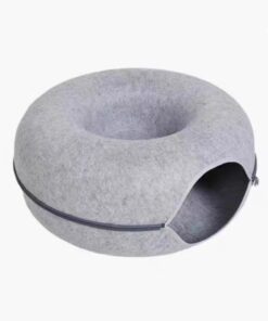 New Elements Cat Cave Bed with Zipper for Easy Cleaning â Felt Cat Bed