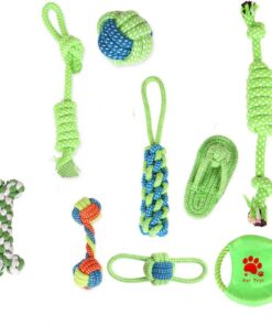 New Elements Pack of 9 Rope Toys For Dogs